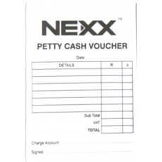 Nexx Petty Cash Voucher Pad